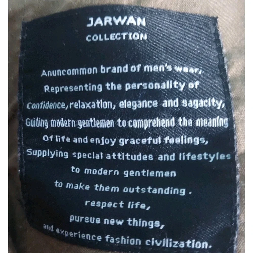 Jarwan Mens Pants Brown‎ 38 Chino Cotton Spandex Preppy Nautical